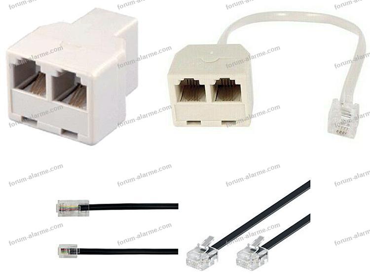 adaptateurs connecteurs alarme