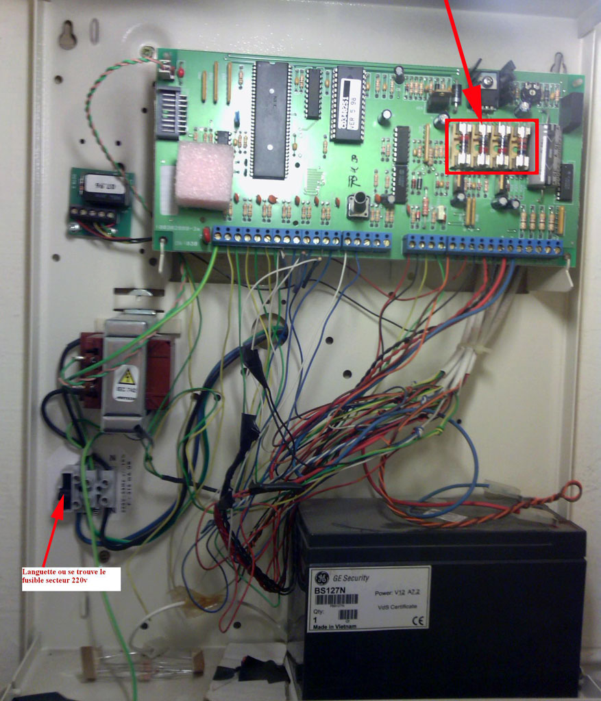 fusibles alarme cd34